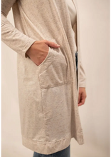 Load image into Gallery viewer, Flower Seeds Open Mid Thigh Cardigan
