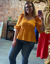 Load image into Gallery viewer, Clara Top in Sungold
