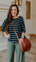 Load image into Gallery viewer, Jet Stripe Boxy Sweater
