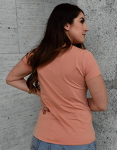 Load image into Gallery viewer, Mila Square Neck Tee in Cafe Creme
