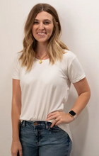 Load image into Gallery viewer, Recycled Fabric Scoop Neck Tee
