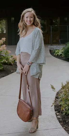 Wide Leg Pant - Tan