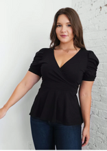 Load image into Gallery viewer, Zahara Peplum Tie Top
